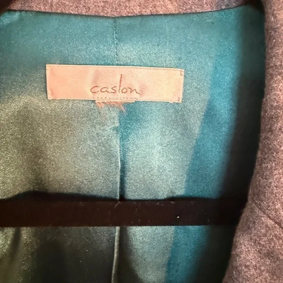 Caslon Gray Blazer with Teal Lining - Picture 4 of 5